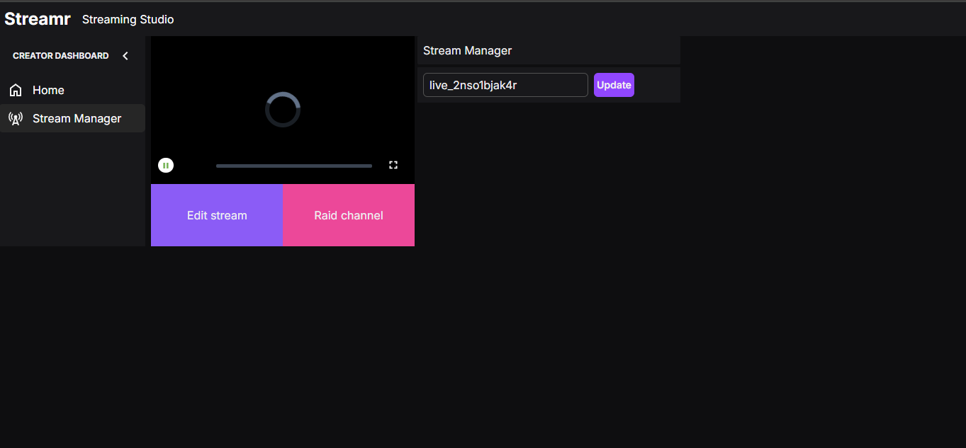Screenshoot Studio Stream Manager