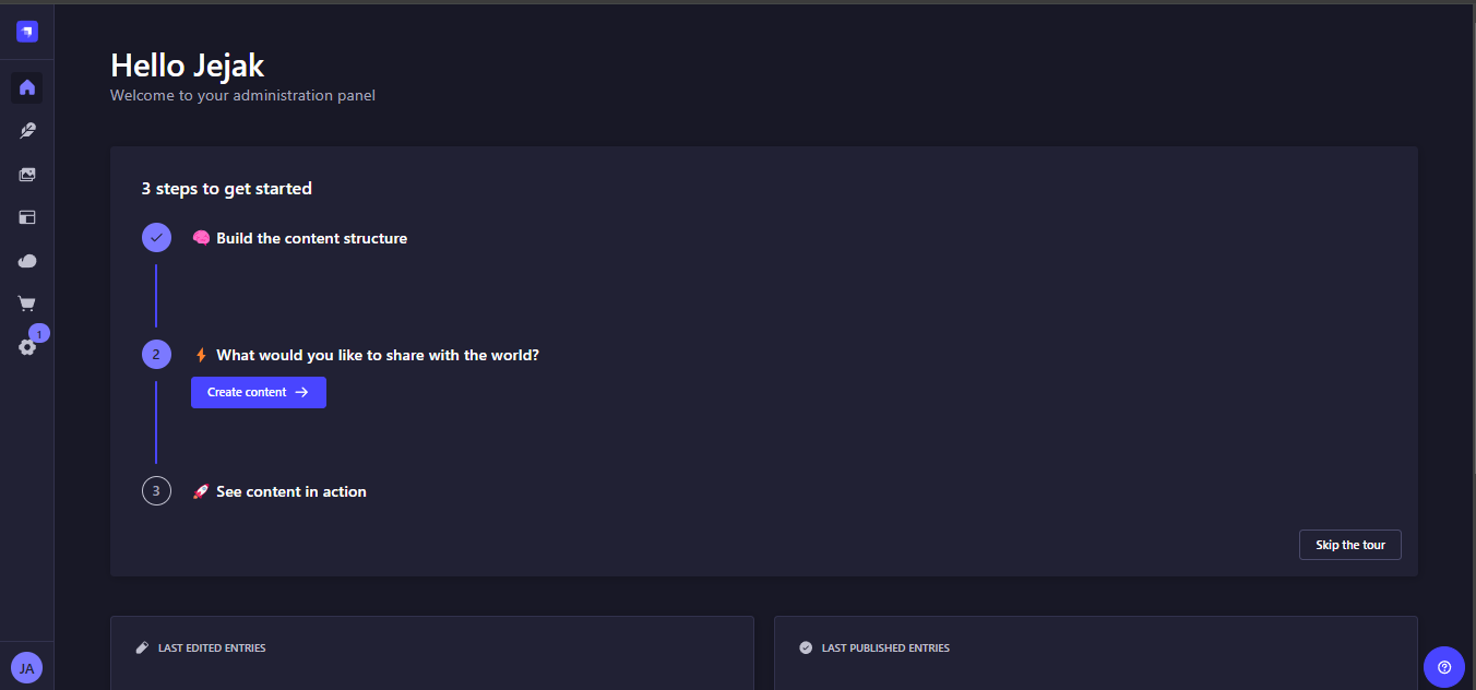 Register Admin Success Strapi